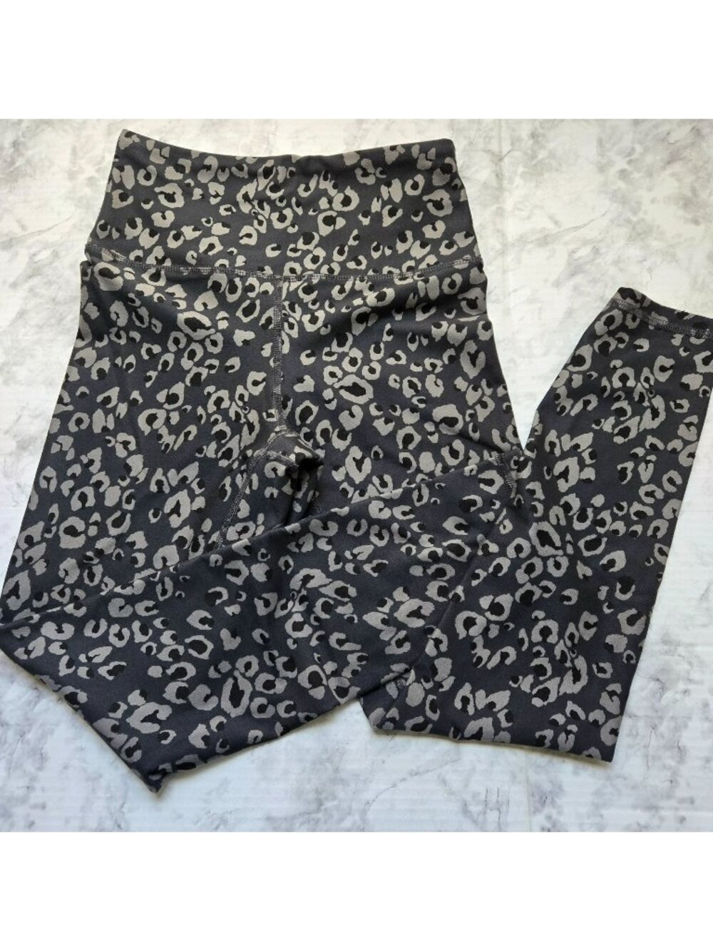 Wildfox Contender High-Rise Compression Leggings Womens Sz S Black/Gray